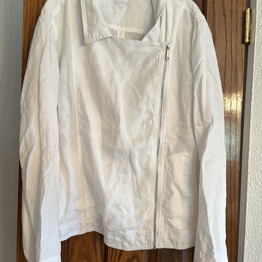 White Size 2X Calvin Klein jacket